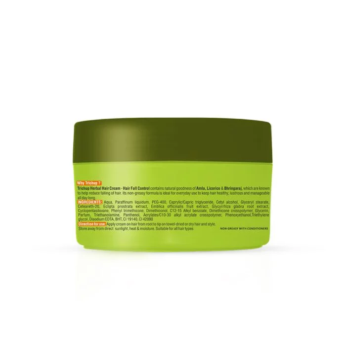 Trichup Hair Fall Control Herbal Hair Cream - Enriched with Bhringraj & Amla - Prevents Premature Falling of Hair - Gives Vital Nourishment to the Hair Follicle - Image 8