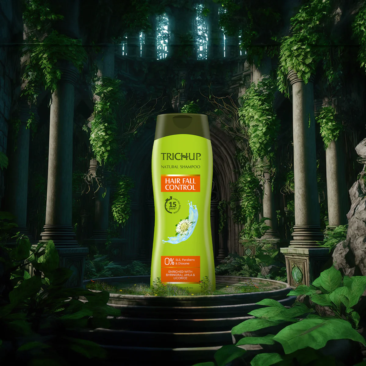 Trichup Hair Fall Control Natural Shampoo - Enriched with Bhringraj - Cleanse Your Hair Effectively & Protect From Breakage - Get Healthy & Shiny Hair All Day Long - Image 12