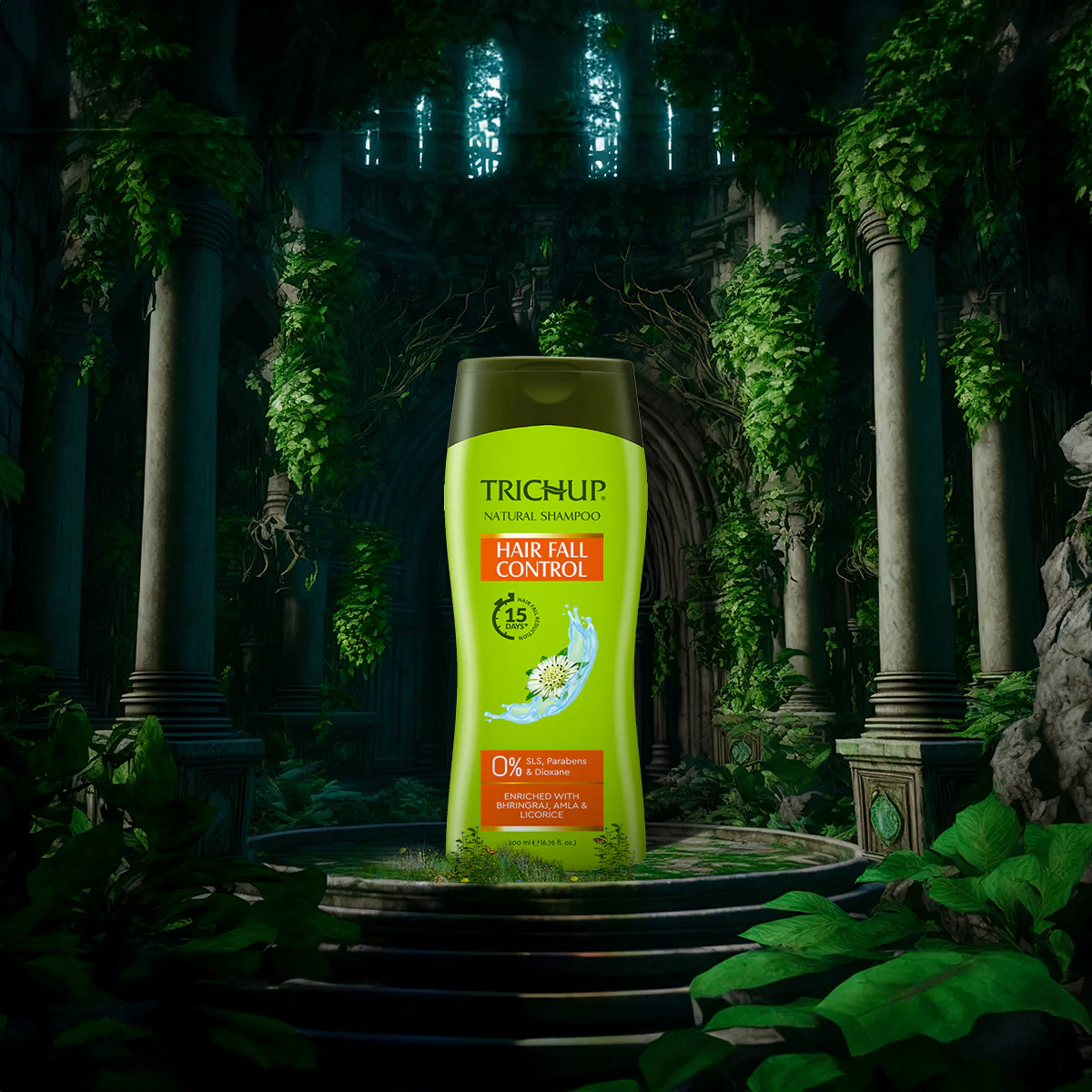 Trichup Hair Fall Control Natural Shampoo - Enriched with Bhringraj - Cleanse Your Hair Effectively & Protect From Breakage - Get Healthy & Shiny Hair All Day Long - Image 13