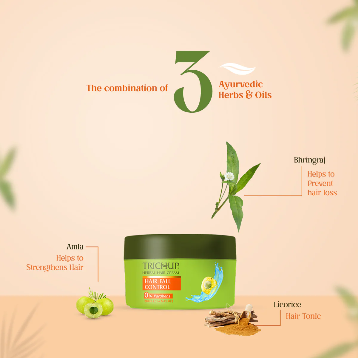 Trichup Hair Fall Control Oil(200ml), Shampoo(200ml) & Cream(200ml) - Image 7