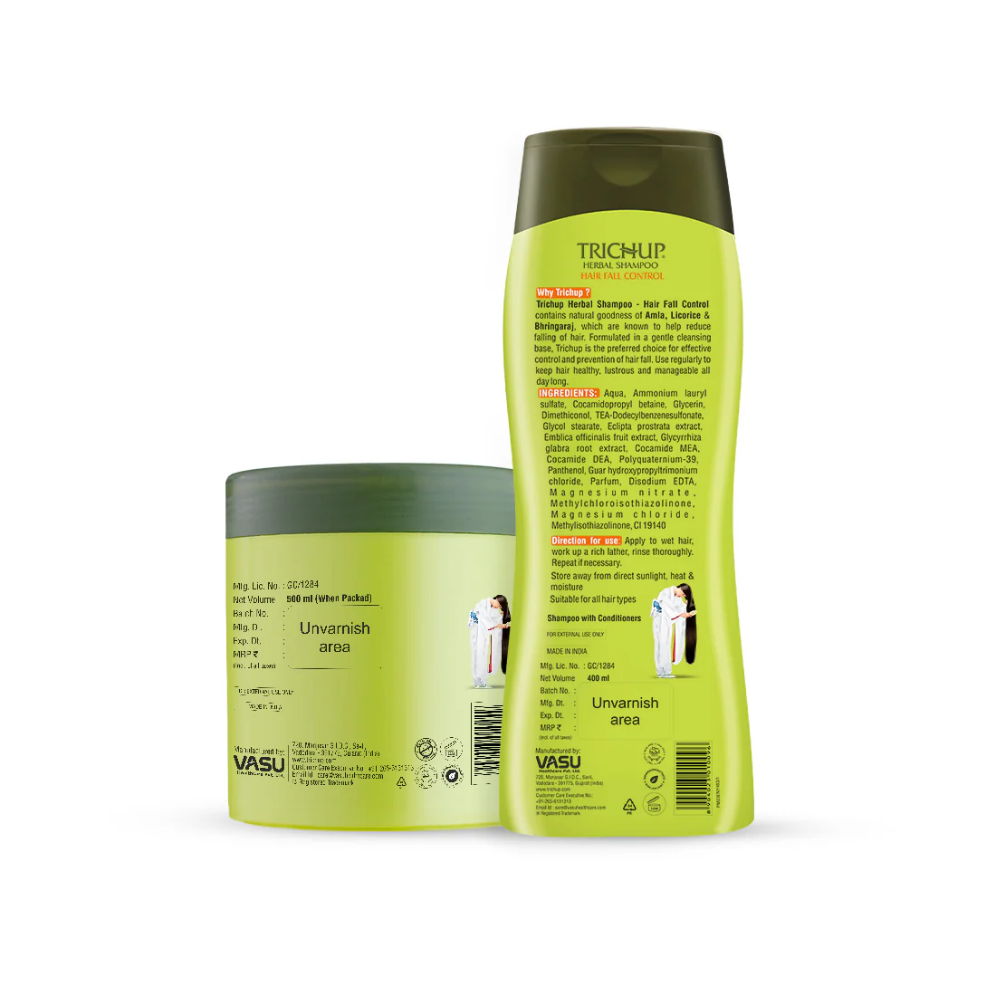 Trichup Hair Fall Control Shampoo & Hair Mask Kit - Enriched with Amla, & Bhringraj - Helps to Reduce Hair Fall, Strengthens Your Hair follicles & Improves Hair Texture - Image 11