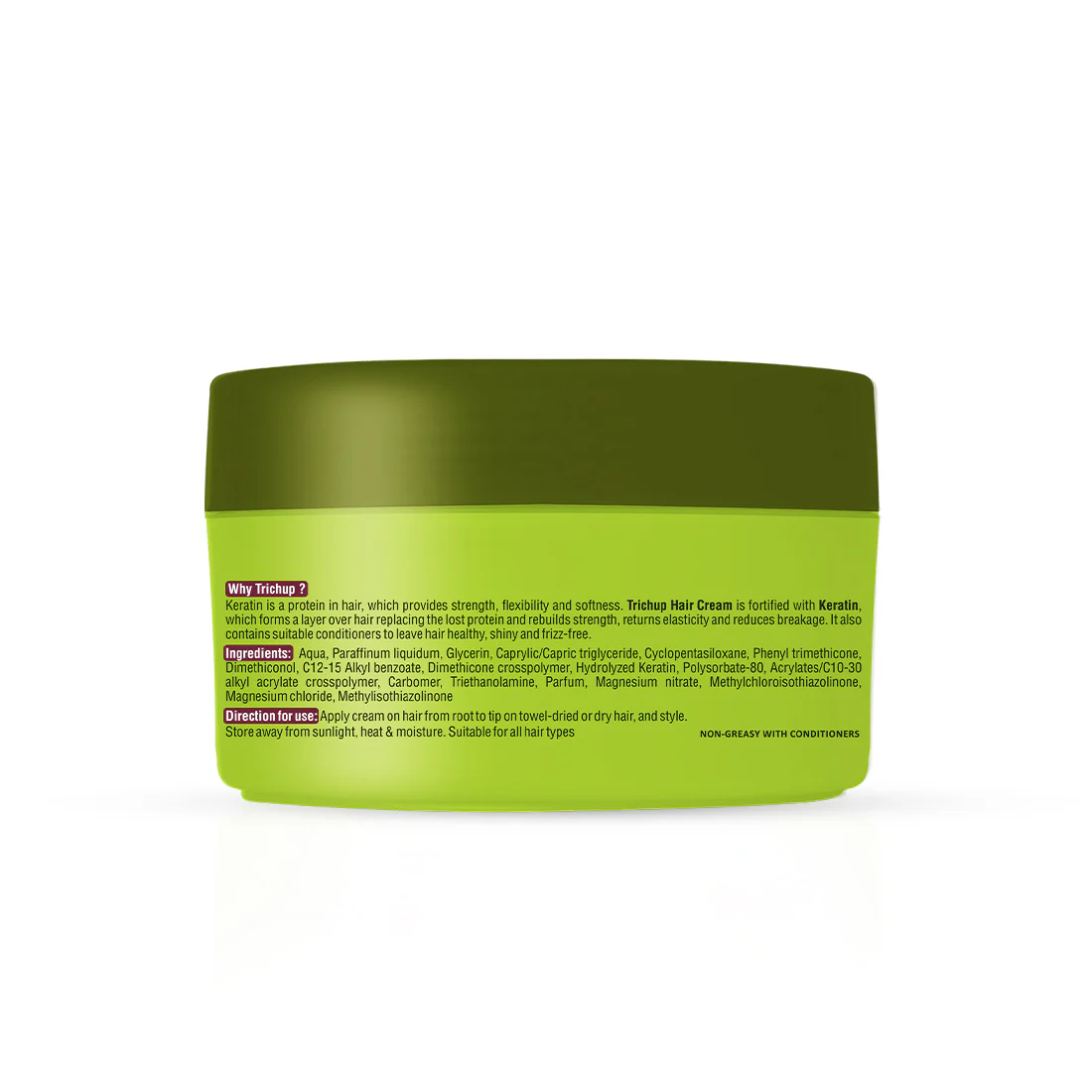 Trichup Keratin Damaged Hair Repair Cream - For Strong, Shiny & lustrous Hair - Helps to Reduce the Frizziness and Split Ends of Your Hair - Image 6