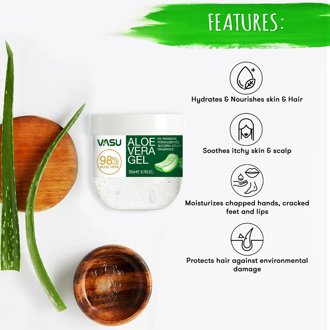 Trichup Keratin Hair Mask with Aloe Vera Gel - Intense Damaged Hair Repair With Keratin - Retains Moisture, Gets Rid of Split Ends - Improves Shine & Manageability of Your Hair - Image 3