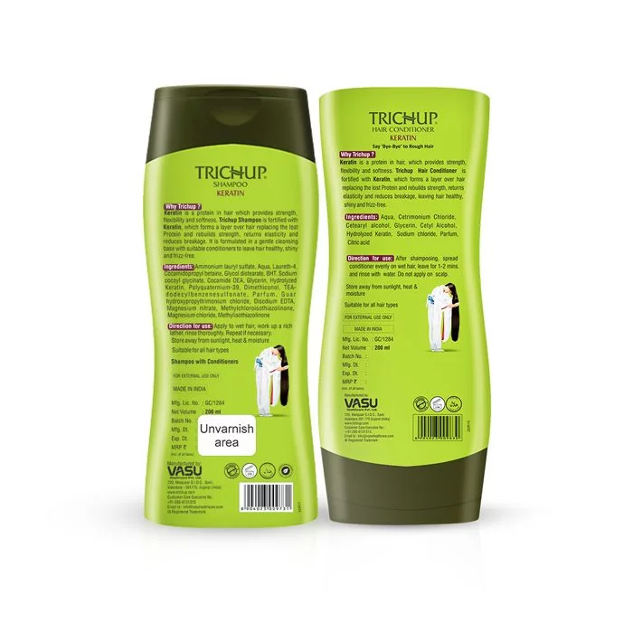 Trichup Keratin Shampoo & Conditioner - Fortified with Keratin Protein - Repair Damaged Hair, Rebuild the Strength, Returns Elasticity & Reduce Breakage of Your Hair - Image 8