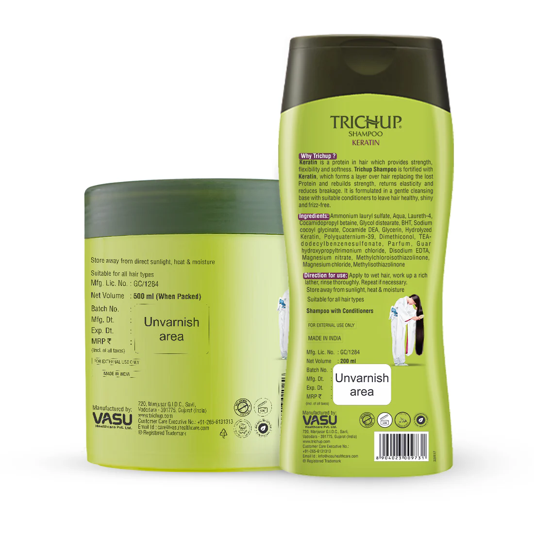 Trichup Keratin Shampoo & Hair Mask - Damaged Hair Repair With Keratin - Retains Moisture, Gets Rid of Split Ends - Improves Shine & Manageability of Your Hair - Image 12