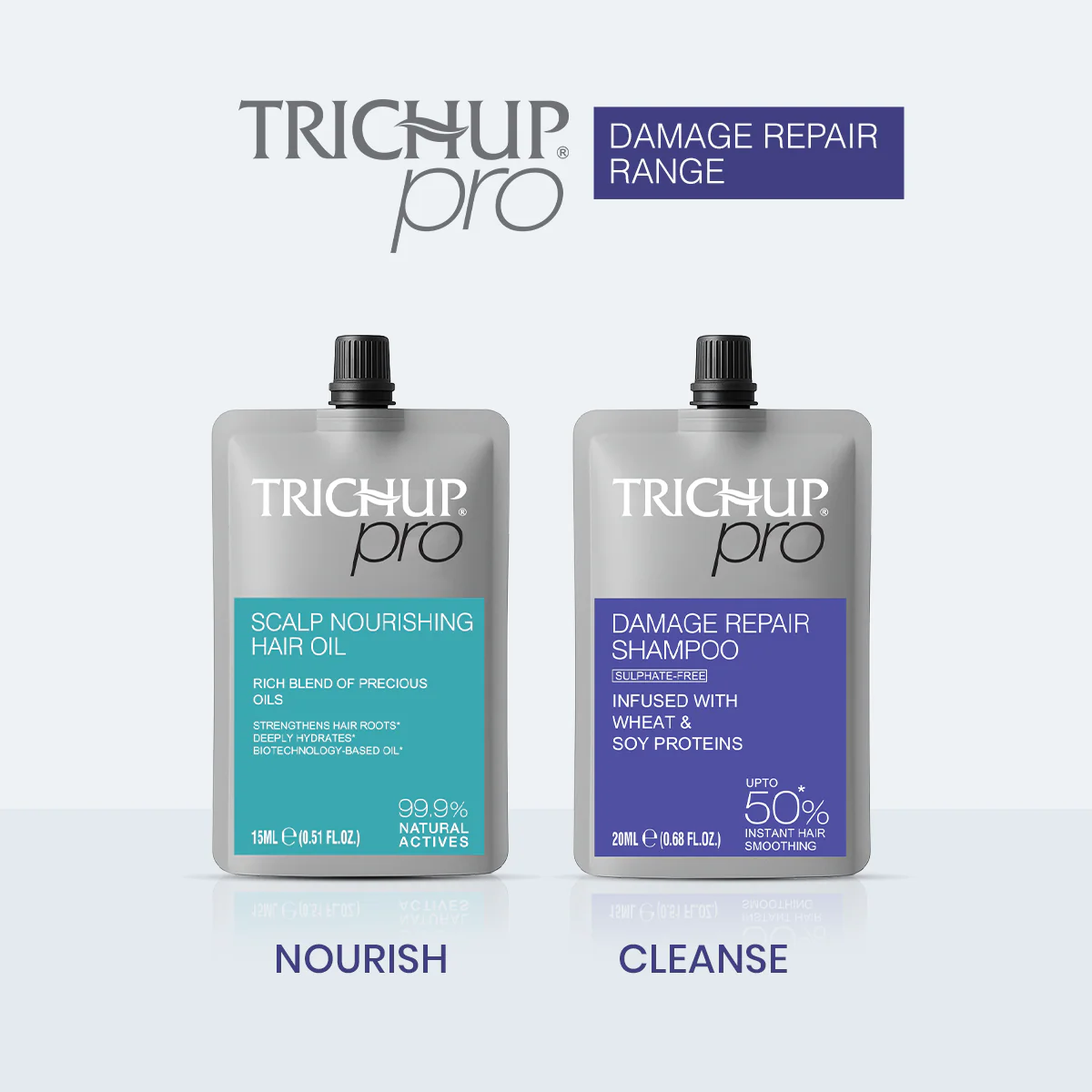 Trichup Pro Mini Kit – Damage Repair & Scalp Nourishment for Dry, Frizzy & Damaged Hair - 35ml - Image 3