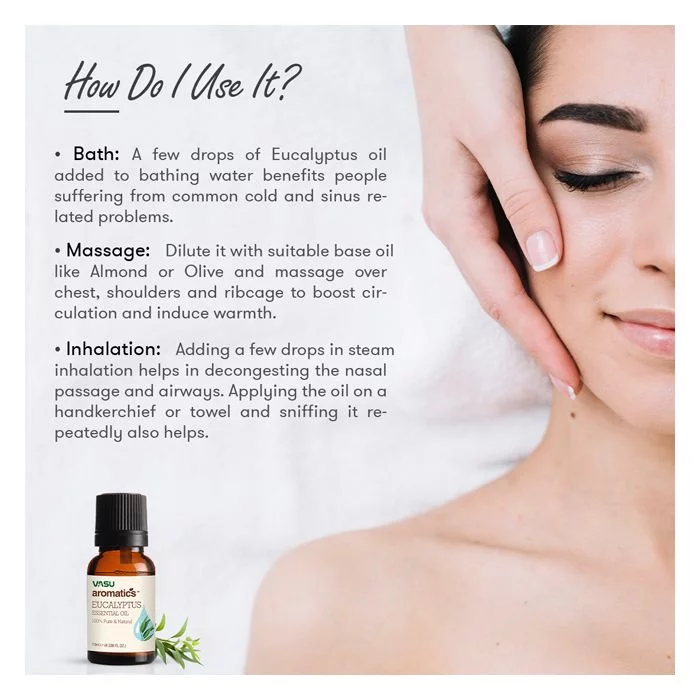 Vasu Aromatics Eucalyptus Essential Oil - 100% Pure and Natural - Image 4