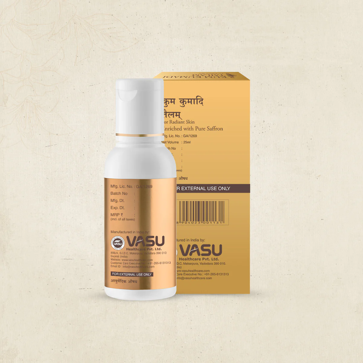 Vasu Kumkumadi Tailam - Enriched with 14 Powerful Herbs & Processed with Sesame Oil & Milk - For Natural Skin Glow - 100% Ayurvedic Oil For Young & Radiant Skin - Image 14