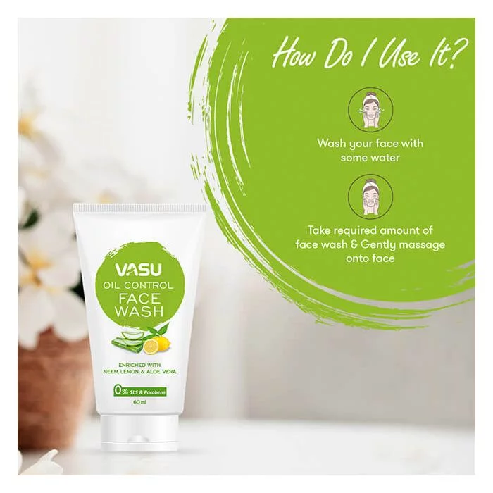 Vasu Oil Control Face Wash - 60ml - Image 5